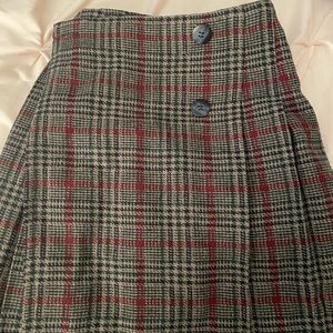 wrap around vintage plaid skirt